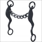6" CHEEKS REINSMAN MIKE BEERS LARGE CHAIN HORSE MOUTH BIT W/ 5" MOUTH