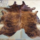 HS1101-F HILASON HAIR ON LEATHER BRAZILIAN COWHIDE SKIN RUG CARPET EXOTIC MEDIUM