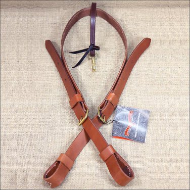 CY9004 REGULAR OIL CIRCLE Y SINGLE PLY PLAIN LEATHER HORSE FLANK CINCH GIRTH