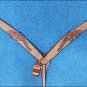 HILASON WESTERN LEATHER HORSE BREAST COLLAR TAN CROSS GUN