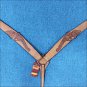 HILASON WESTERN LEATHER HORSE BREAST COLLAR TAN CROSS GUN