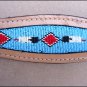 HILASON WESTERN LEATHER BRIDLE HEADSTALL BREAST COLLAR TAN W/ TURQUOISE INLAY