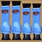 LARGE HILASON BLUE HORSE FRONT REAR LEG PROTECTION ULTIMATE SPORTS BOOT 4 PACK