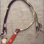 RE103F- HILASON WESTERN RAWHIDE BRAIDED LEATHER SHOW 50" ROMAL ROMEL REINS HORSE