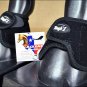 BLACK TOUGH1 LARGE NO TURN QUICK WRAP EXTREME VENTED NEOPRENE HORSE BELL BOOTS