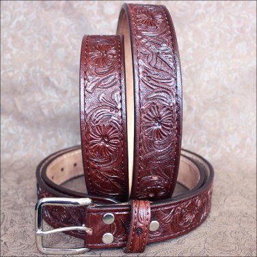 40" 101DB HILASON HANDMADE HEAVY DUTY WESTERN LEATHER MEN GUN HOLSTER BELT BROWN