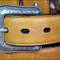 3D 32 x 1 1/2 INCH MEN'S WESTERN BASIC BROWN  LEATHER BELT REMOVABLE BUCKLE