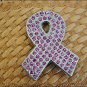 HILASON WESTERN LEATHER HORSE HEADSTALL W/ BREAST CANCER CONCHO