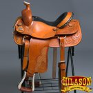 OS065BG 16" HILASON BIG KING WESTERN WADE RANCH ROPING COWBOY LEATHER SADDLE