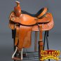 OS065BG 16" HILASON BIG KING WESTERN WADE RANCH ROPING COWBOY LEATHER SADDLE