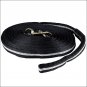 HORZE SOFT ORBIT TEXTILE SOFT POLYESTER HORSE LUNGING LINE BLACK LIGHT GREY