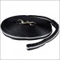 HORZE SOFT ORBIT TEXTILE SOFT POLYESTER HORSE LUNGING LINE BLACK LIGHT GREY