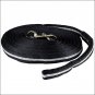 HORZE SOFT ORBIT TEXTILE SOFT POLYESTER HORSE LUNGING LINE BLACK LIGHT GREY