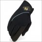 HERITAGE COMPETITION HORSE RIDING GLOVE LYCRA NYLON LEATHER