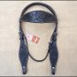 HILASON WESTERN LEATHER HORSE BRIDLE HEADSTALL BLACK HAND CARVED
