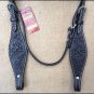 HILASON WESTERN LEATHER HORSE BRIDLE HEADSTALL BLACK HAND CARVED