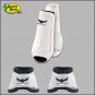LARGE WHITE RELENTLESS TREVOR BRAZILE HORSE 2 FRONT LEG SPORT 2 BELL BOOT SET