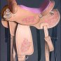 BH135-F HILASON WESTERN LEATHER BARREL RACING TRAIL PLEASURE RIDING SADDLE 16"