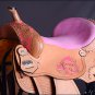 BH135-F HILASON WESTERN LEATHER BARREL RACING TRAIL PLEASURE RIDING SADDLE 16"
