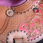 BH135-F HILASON WESTERN LEATHER BARREL RACING TRAIL PLEASURE RIDING SADDLE 16"
