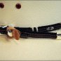 JUSTIN BRANDS BLACK FLORAL EMBOSSED AND STUDDED COWBOY HATBAND