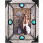 5X7 RIVERS EDGE HOME D&Atilde;�COR WESTERN WOOD TURQUOISE PHOTO FRAME