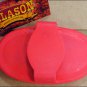 HILASON HORSE TACK SOFT RUBBER JUNIOR CURRY COMB RED