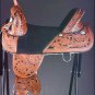 TW105MBK1-17" HILASON TREELESS WESTERN TRAIL BARREL RACING LEATHER HORSE SADDLE