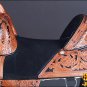 TW105MBK1-17" HILASON TREELESS WESTERN TRAIL BARREL RACING LEATHER HORSE SADDLE