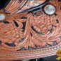 TW105MBK1-17" HILASON TREELESS WESTERN TRAIL BARREL RACING LEATHER HORSE SADDLE