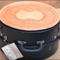 AH- HILASON HORSE MEDIUM BLACK MOLDED HEAVY DUTY ABS ROPE CAN W/ LEATHER TRIM