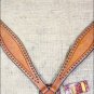 HILASON WESTERN LEATHER HORSE BRIDLE HEADSTALL BREAST COLLAR TAN W/ STUDS