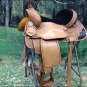 BH087-F HILASON WESTERN LEATHER BARREL RACING TRAIL PLEASURE RIDING SADDLE 15"