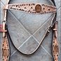 V1 HILASON WESTERN LEATHER HORSE HEADSTALL BRIDLE BREAST COLLAR TAN BLACK