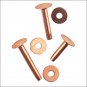 WL-77-3020 WEAVER LEATHER ASSORTED COPPER RIVETS AND BURRS HORSE TACK QTY 12