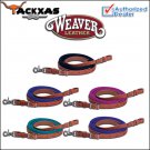 8ft WEAVER LEATHER SUEDE COVERED HORSE TACK ROPING BARREL REINS