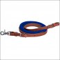 8ft WEAVER LEATHER SUEDE COVERED HORSE TACK ROPING BARREL REINS