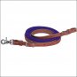 8ft WEAVER LEATHER SUEDE COVERED HORSE TACK ROPING BARREL REINS