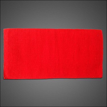 HILASON WESTERN ACRYLIC WOOL SADDLE BLANKET HORSE RODEO SOLID COLOR RED