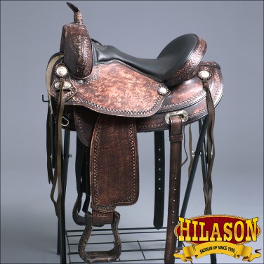 TT102RO 16" HILASON WESTERN FLEX TREE ENDURANCE TRAIL RIDING HORSE SADDLE