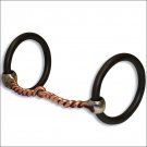 PROFESSIONAL CHOICE BOB AVILA COPPER TWIST MOUTH SNAFFLE HORSE BIT