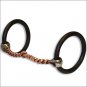 PROFESSIONAL CHOICE BOB AVILA COPPER TWIST MOUTH SNAFFLE HORSE BIT