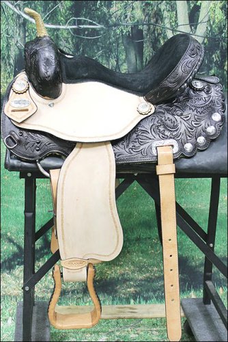 TT316BK 15" HILASON WESTERN FLEX TREE BARREL RACING TRAIL RIDING HORSE SADDLE