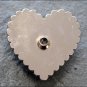 SET OF 2 TURQUOISE HEART SHAPE NICKLE RHINESTONE CONCHOS BLING HEADSTALL TACK