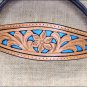 HILASON WESTERN LEATHER HORSE BRIDLE HEADSTALL BREAST COLLAR TAN TURQUOISE INLAY