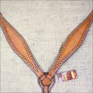 HILASON WESTERN LEATHER HORSE BREAST COLLAR TAN W/ STUDS