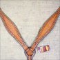 HILASON WESTERN LEATHER HORSE BREAST COLLAR TAN W/ STUDS