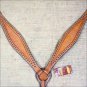 HILASON WESTERN LEATHER HORSE BREAST COLLAR TAN W/ STUDS