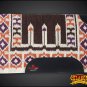 FE346-F HILASON WESTERN NEW ZEALAND WOOL SADDLE BLANKET BROWN PURPLE YELLOW