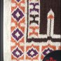 FE346-F HILASON WESTERN NEW ZEALAND WOOL SADDLE BLANKET BROWN PURPLE YELLOW